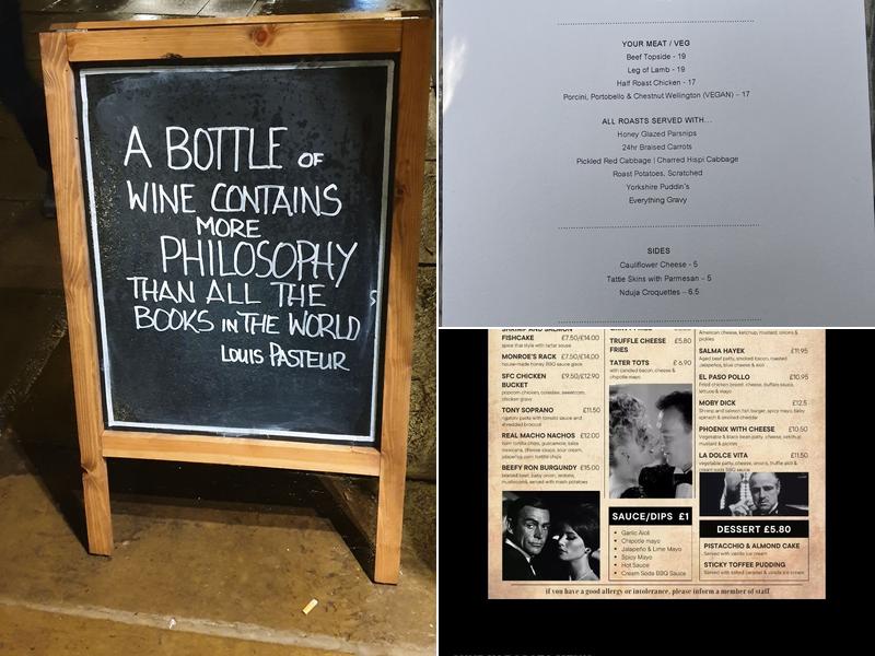 Sir Richard Steele Pub Menu