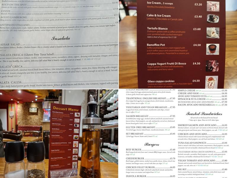 Al Forno Shepherds Bush Menu