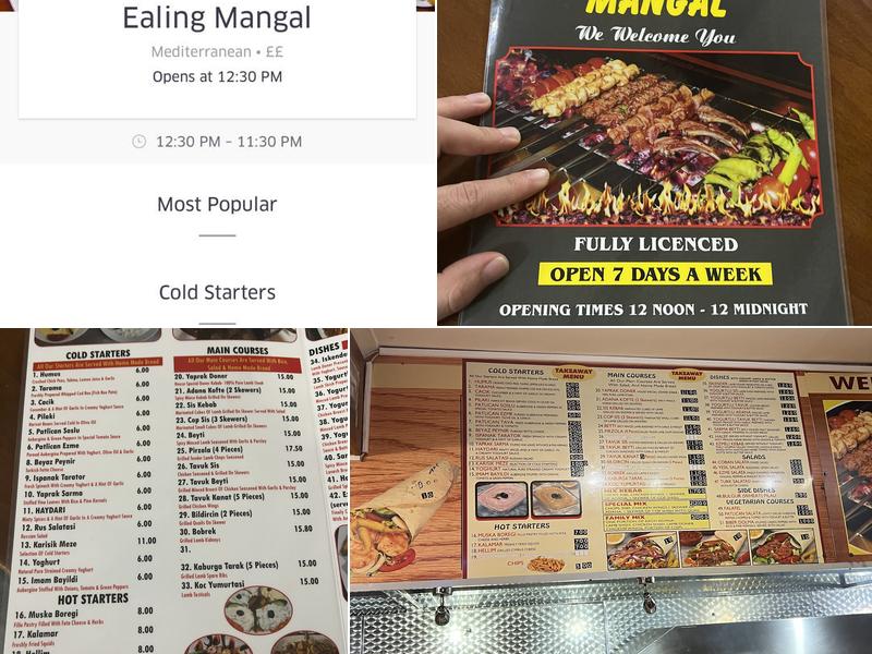 Ealing Mangal Menu