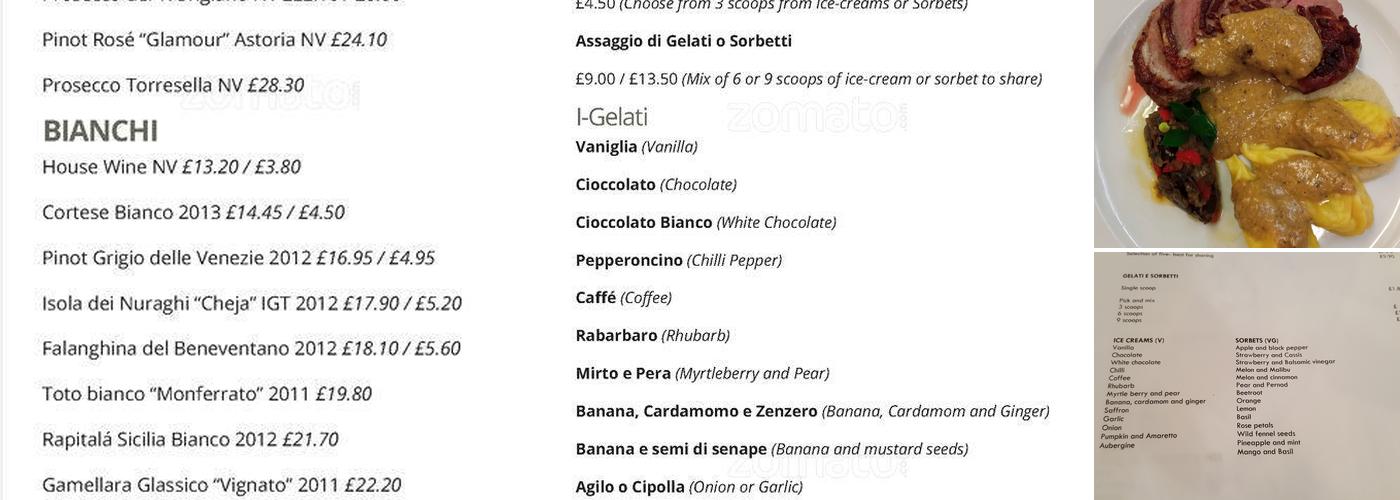 Le Querce Restaurant Menu