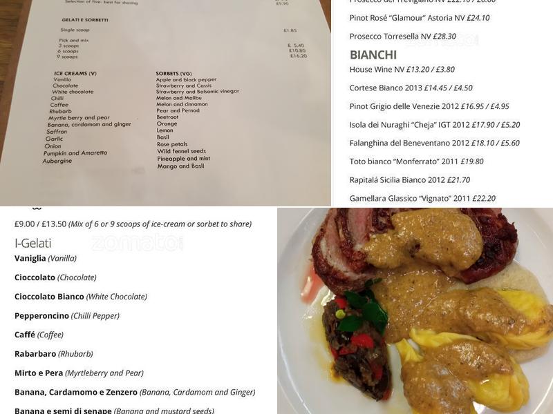 Le Querce Restaurant Menu