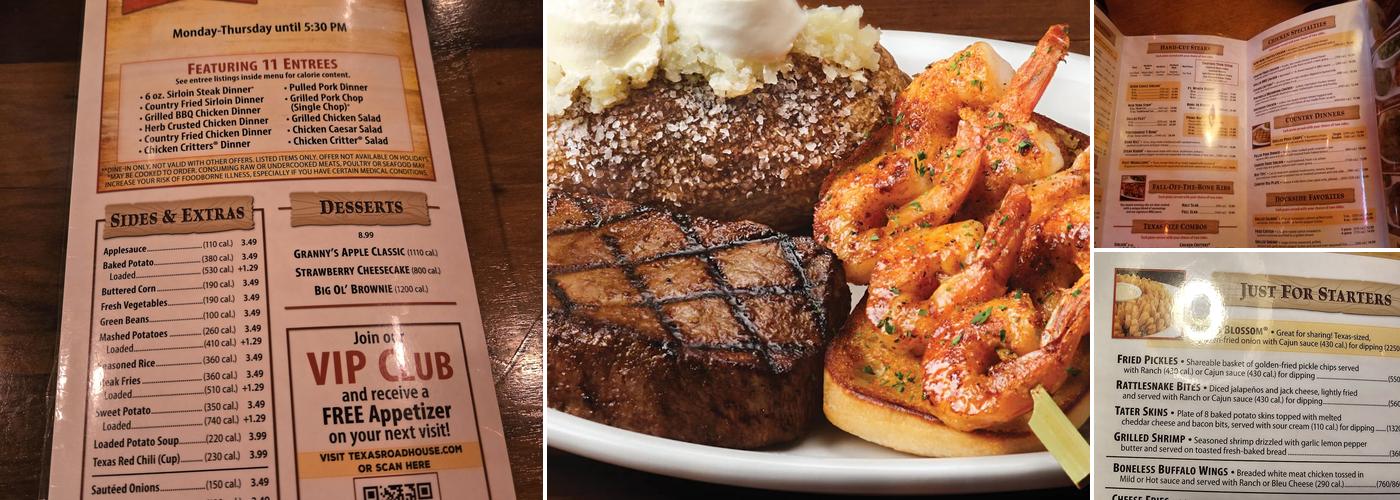 Texas Roadhouse Menu