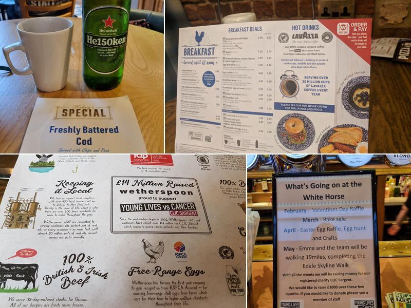 The White Horse - JD Wetherspoon Menu
