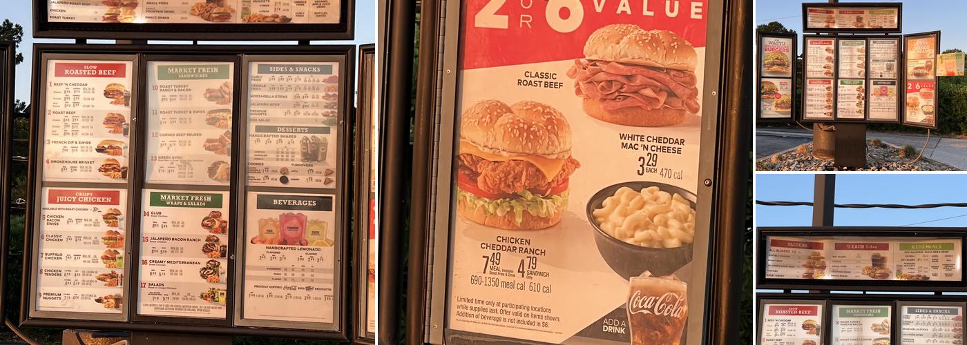 Arby's Menu