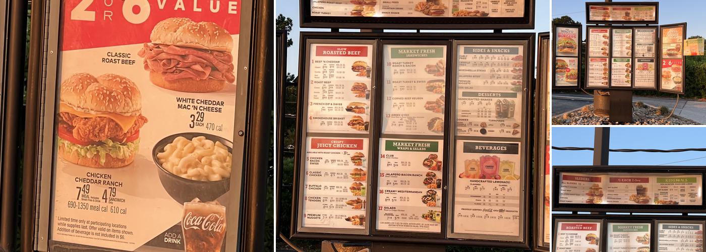 Arby's Menu