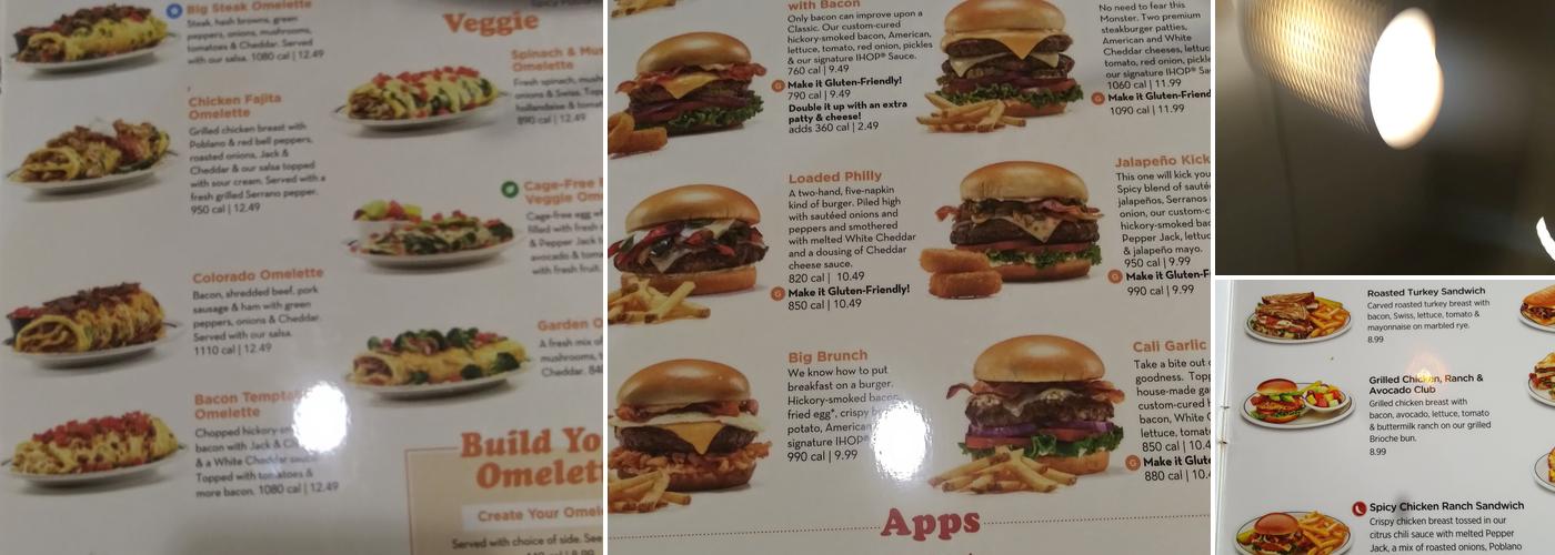 IHOP Menu