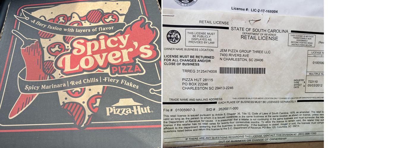 Pizza Hut Menu