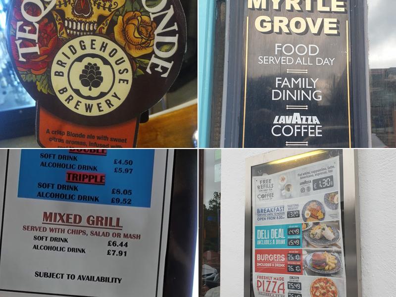 The Myrtle Grove - JD Wetherspoon Menu