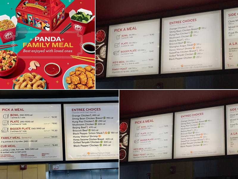 Panda Express Menu