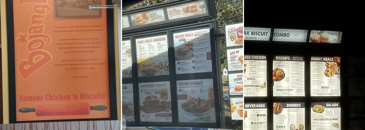 Bojangles Menu