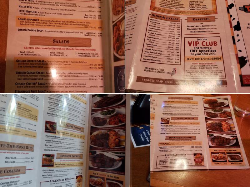 Texas Roadhouse Menu