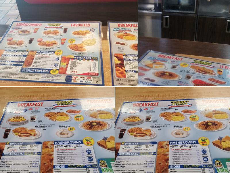 Waffle House Menu