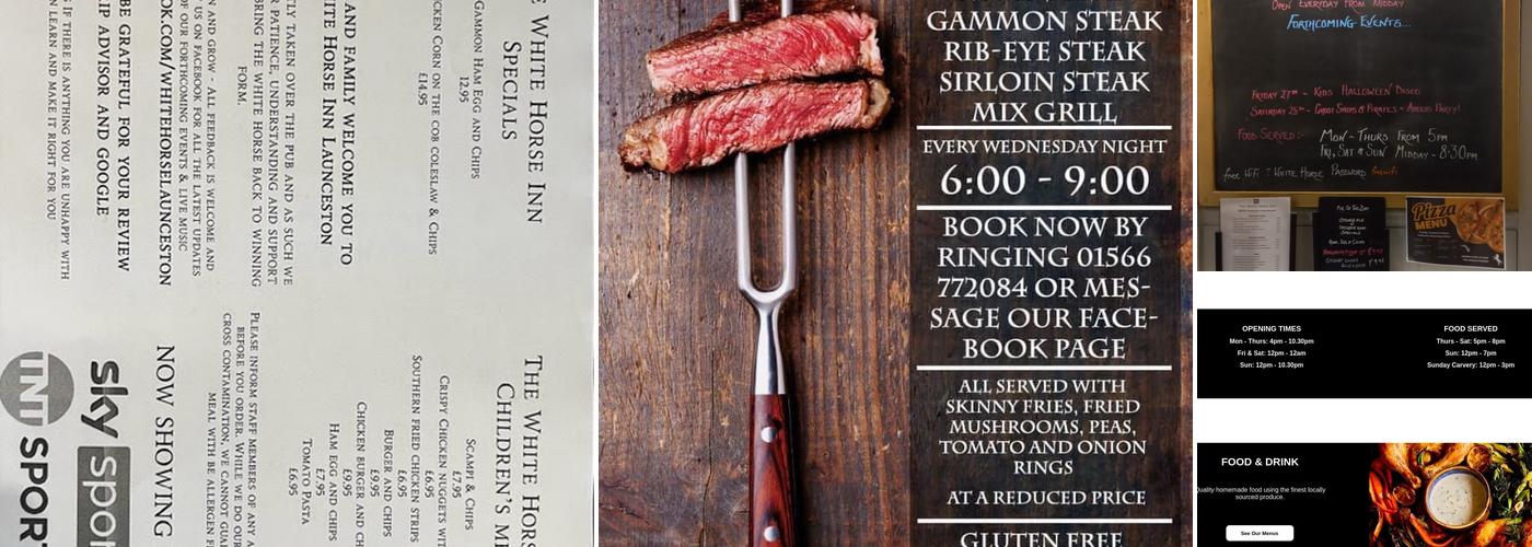 The White Horse Inn Menu