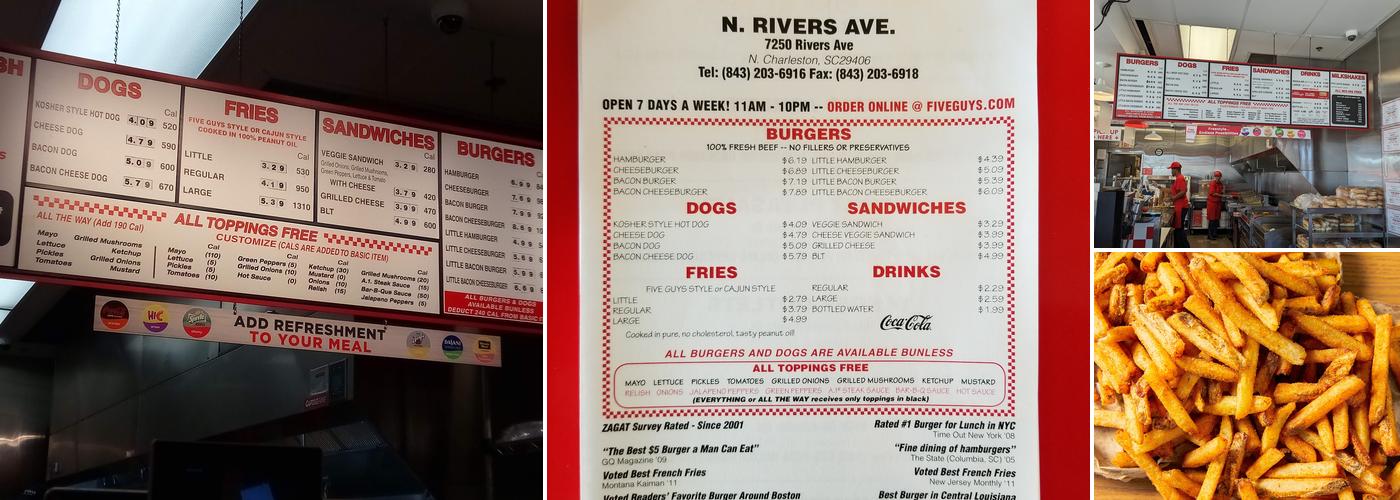 Five Guys Menu