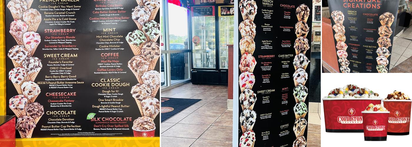 Cold Stone Creamery Menu
