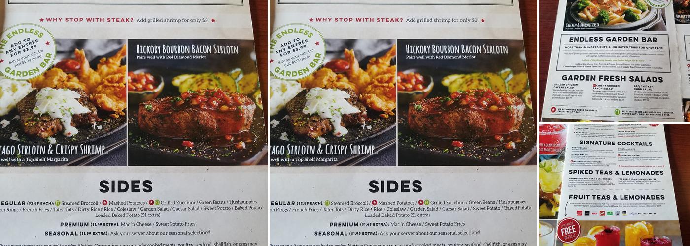 Ruby Tuesday Menu