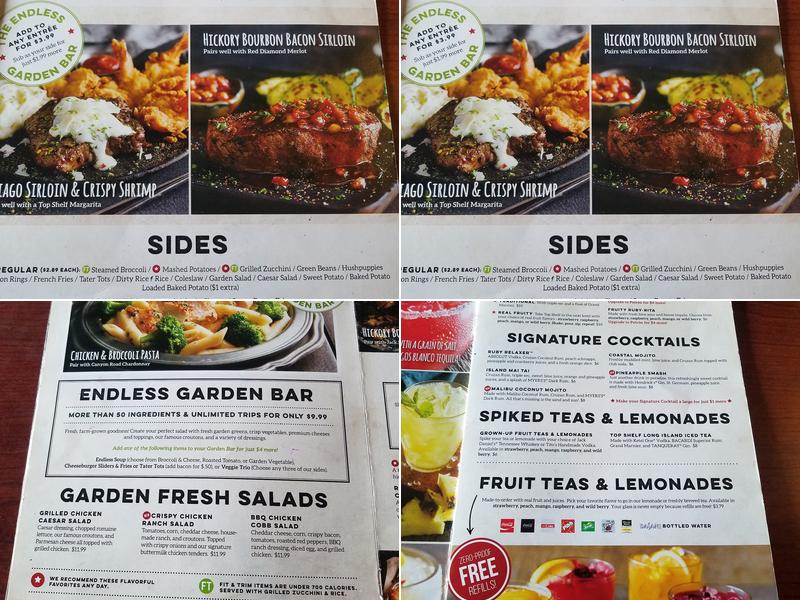 Ruby Tuesday Menu