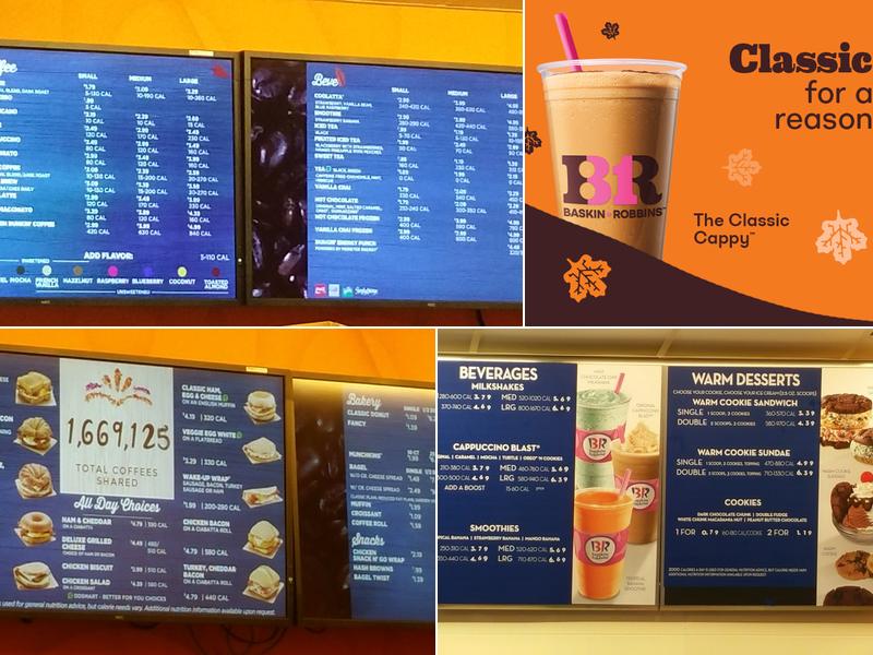 Baskin-Robbins Menu