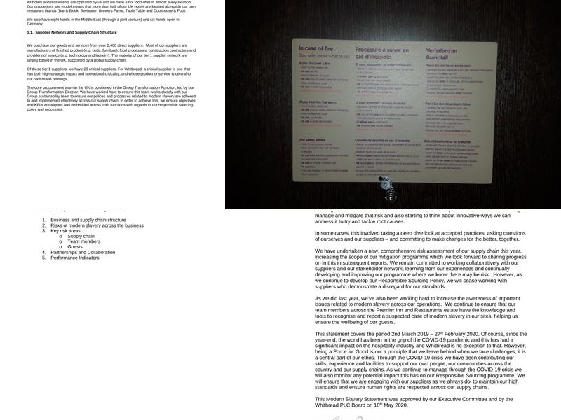 Premier Inn Carlisle Central hotel Menu