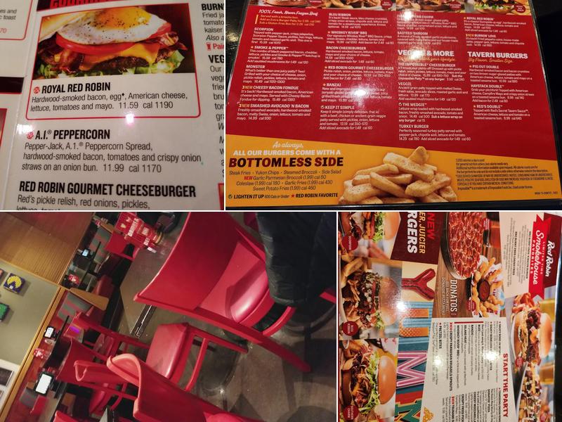 Red Robin Gourmet Burgers and Brews Menu