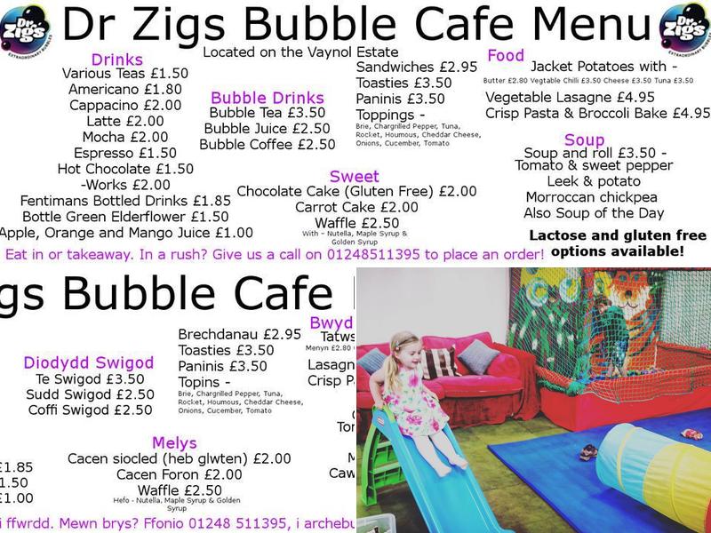Dr Zigs Eco Giant Bubbles Menu