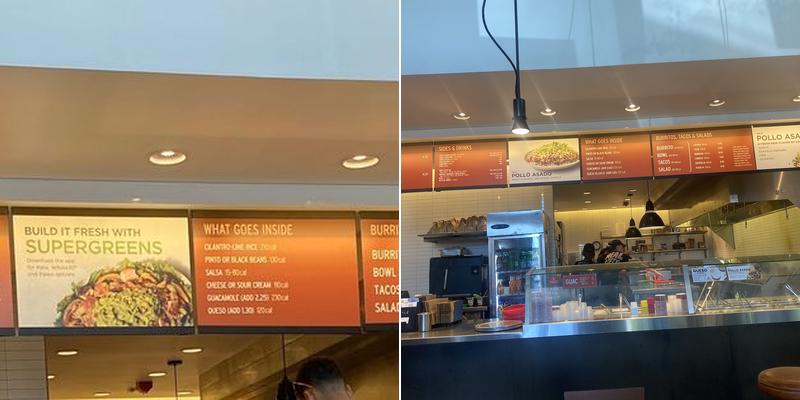 Chipotle Mexican Grill Menu