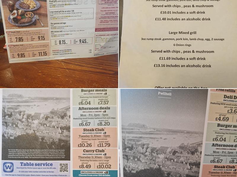 The Pen Cob - JD Wetherspoon Menu