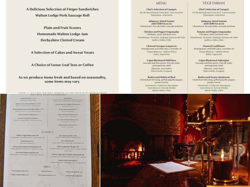 Peak Edge Hotel Menu