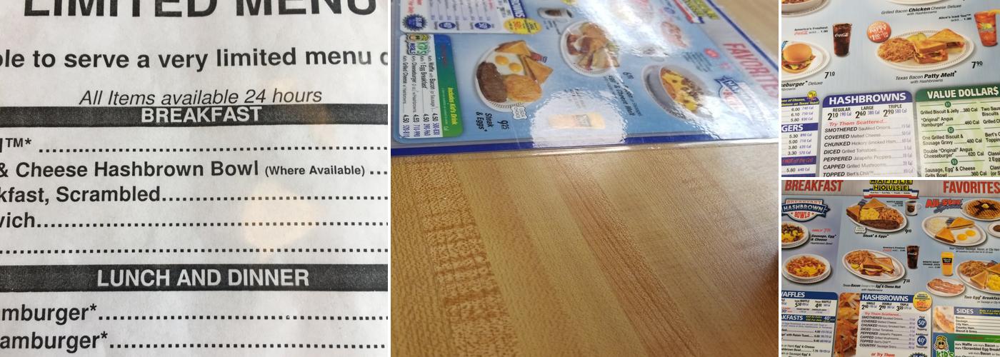 Waffle House Menu