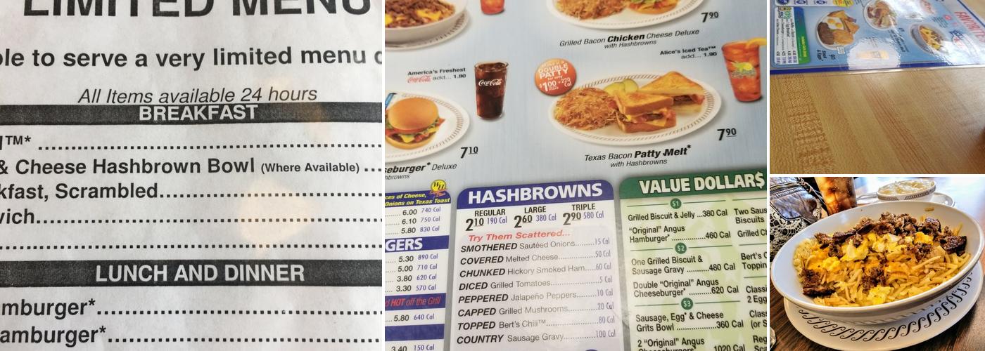 Waffle House Menu