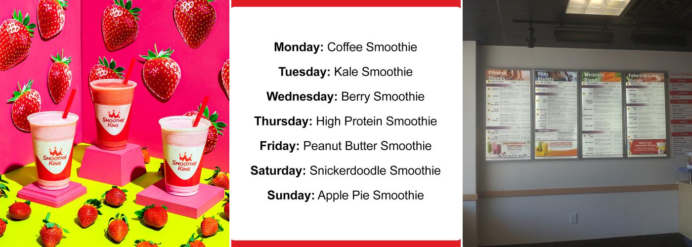 Smoothie King Menu