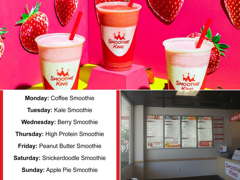 Smoothie King Menu