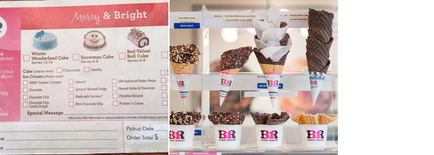 Baskin-Robbins Menu