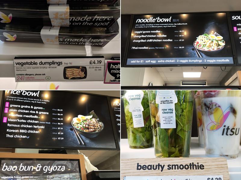 itsu - White City Menu