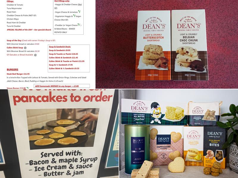 Dean's of Huntly Ltd Menu