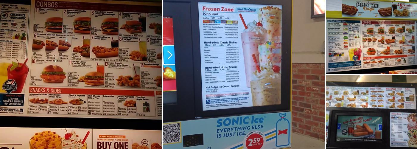 Sonic Drive-In Menu