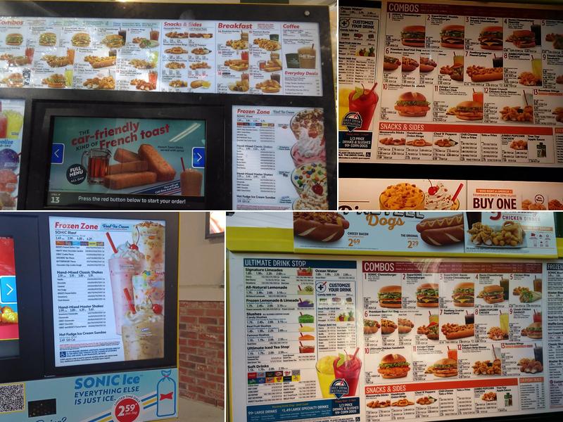 Sonic Drive-In Menu