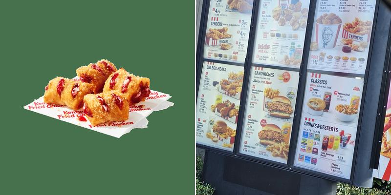 KFC Menu