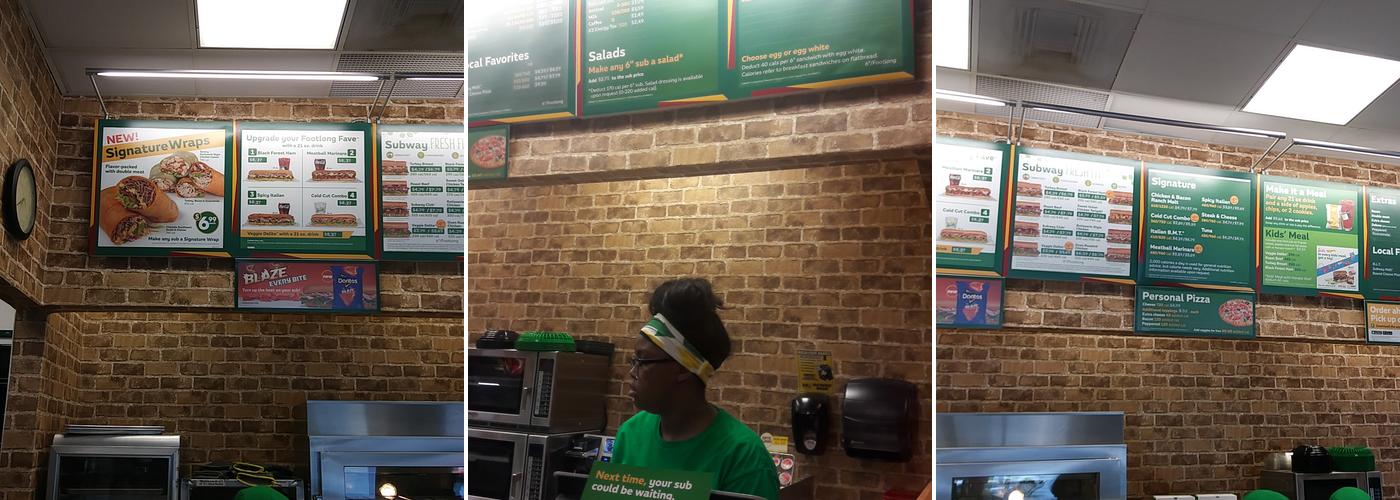 Subway Menu