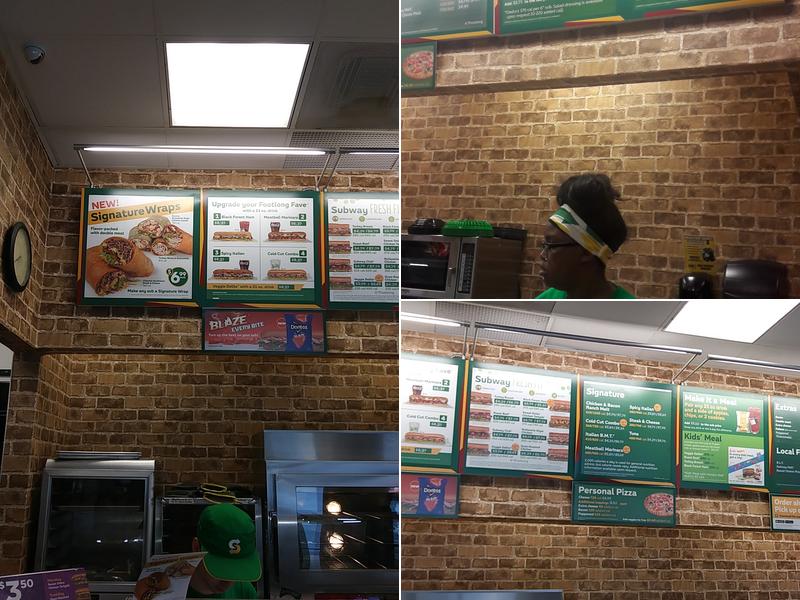Subway Menu