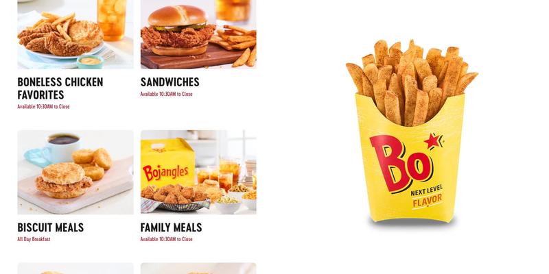 Bojangles Menu