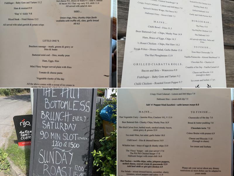 The Shepherds Hut Menu