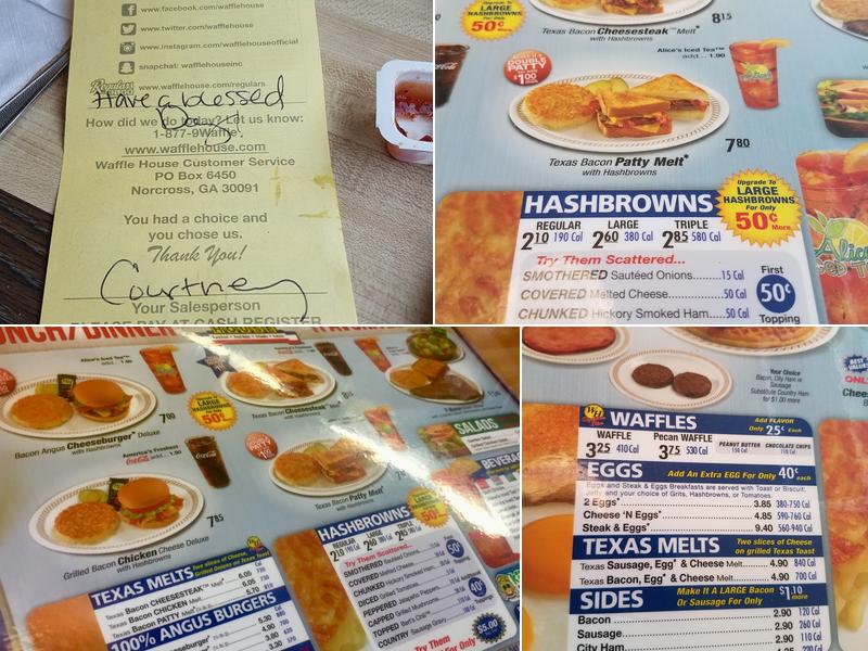 Waffle House Menu