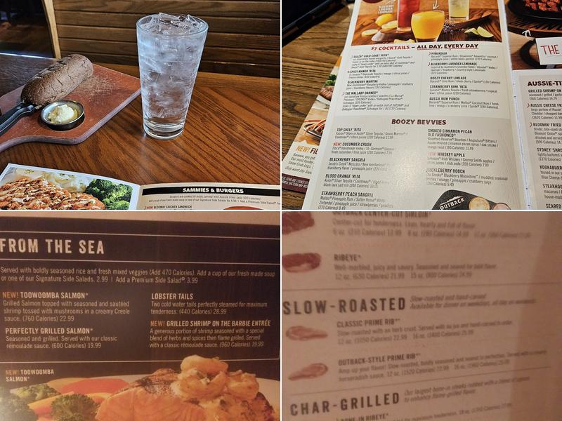 Outback Steakhouse Menu
