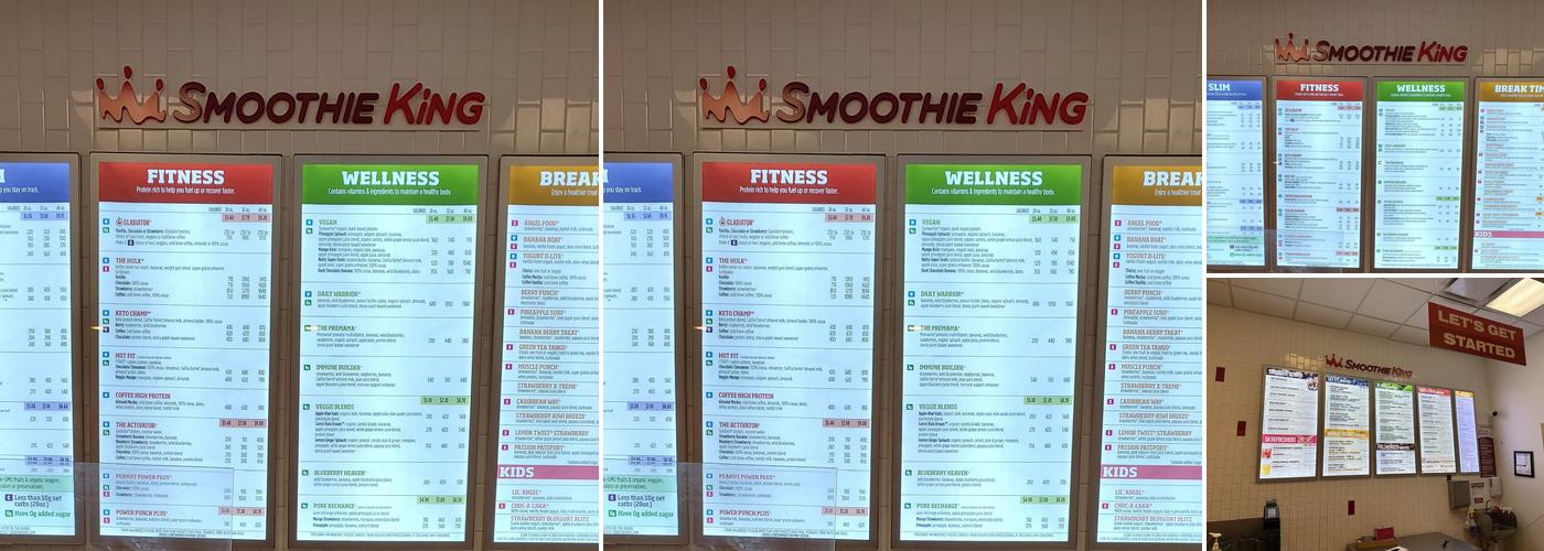 Smoothie King Menu