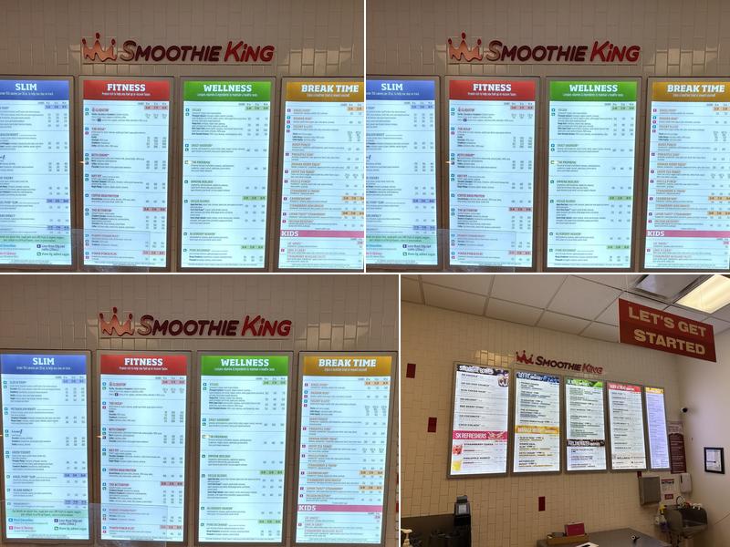 Smoothie King Menu
