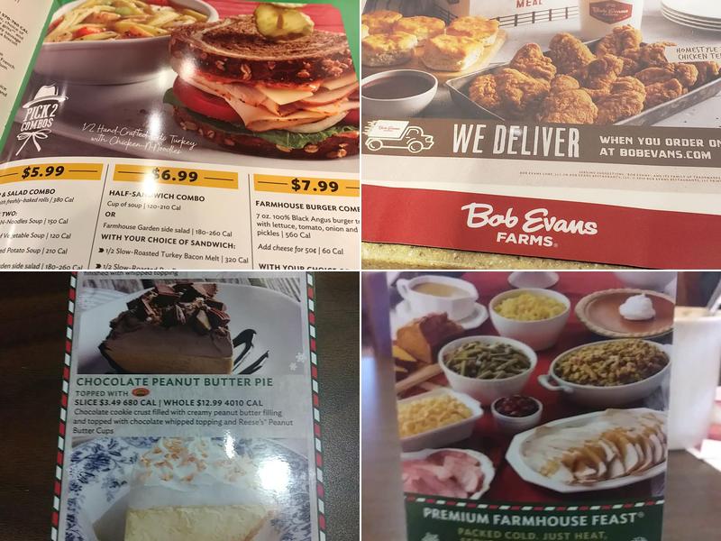 Bob Evans Menu