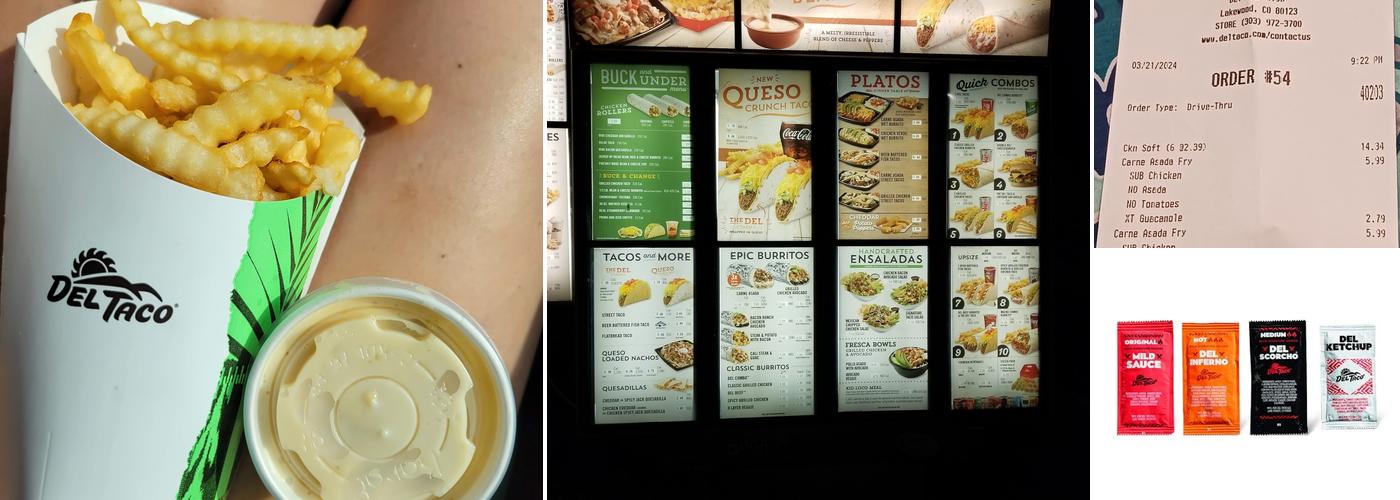 Del Taco Menu