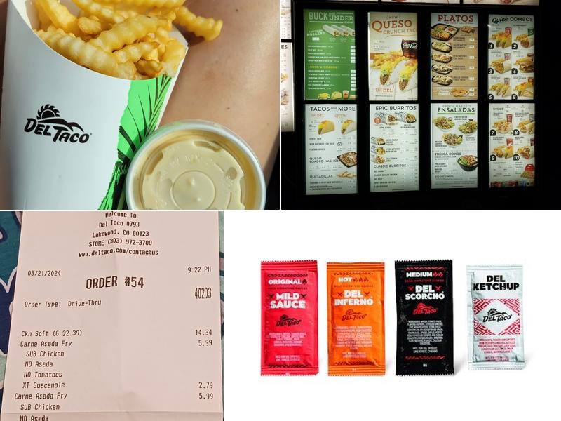 Del Taco Menu