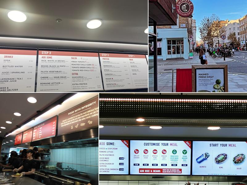 Chipotle Mexican Grill Menu